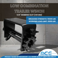 Load image into Gallery viewer, 4&quot; Combination Weld-On Winch (140 mm)
