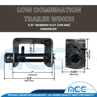 Load image into Gallery viewer, 4&quot; Combination Weld-On Winch (140 mm)
