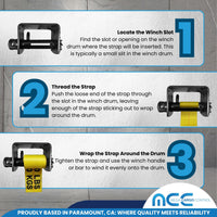 Load image into Gallery viewer, 4&quot; Combination Weld-On Winch (140 mm)
