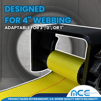 Load image into Gallery viewer, 4" Weld-On Recessed Box Combination Winch For Truck Straps, Wire Rope
