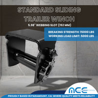 Load image into Gallery viewer, 4&quot; Sliding Winch For Flatbed Trailer (152 mm)
