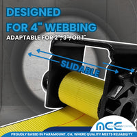 Load image into Gallery viewer, 4&quot; Sliding Winch For Flatbed Trailer (152 mm)
