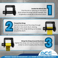 Load image into Gallery viewer, 4&quot; Sliding Winch For Flatbed Trailer (152 mm)
