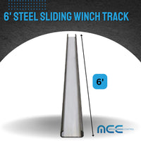 Load image into Gallery viewer, 1/4&quot; x 6&#39; Steel Winch Track
