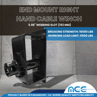 Load image into Gallery viewer, 4" End Mount Right Hand Cable Winch
