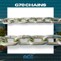Load image into Gallery viewer, Grade 70 x 20 ft. Transport Chain w/ Grab Hooks
