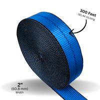 Load image into Gallery viewer, 2" x 300ft Tie Down Webbing Polyester - 12000 LBS
