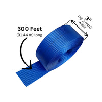 Load image into Gallery viewer, 3&quot; x 300ft Tie Down Webbing Polyester
