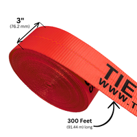 Load image into Gallery viewer, 3" x 300ft Tie Down Webbing Polyester
