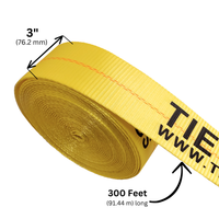 Load image into Gallery viewer, 3" x 300ft Tie Down Webbing Polyester
