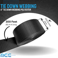 Load image into Gallery viewer, 4&quot; x 300ft Tie Down Webbing Polyester
