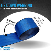 Load image into Gallery viewer, 4&quot; x 300ft Tie Down Webbing Polyester
