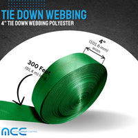 Load image into Gallery viewer, 4&quot; x 300ft Tie Down Webbing Polyester
