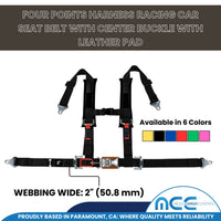 Load image into Gallery viewer, 2&quot; Racing Harness - 4 Point Safety Belt (Center Latch &amp; Link)
