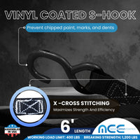 Load image into Gallery viewer, USA 1&quot; Cam Buckle Strap With Coated S Hooks
