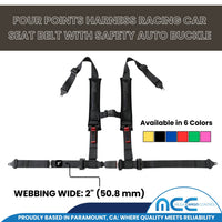 Load image into Gallery viewer, 2&quot; Racing Harness - 4 Point Safety Belt (Push-Release Button)
