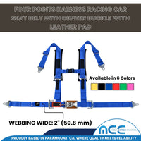 Load image into Gallery viewer, 2&quot; Racing Harness - 4 Point Safety Belt (Center Latch &amp; Link)
