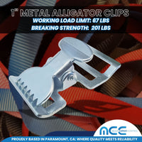 Load image into Gallery viewer, 1&quot; Alligator Clip Spring Buckle, Push Release Clip
