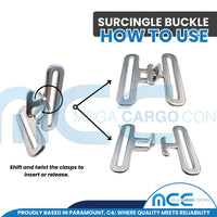 Load image into Gallery viewer, Surcingle Buckle Clasp, Nickel Plated
