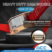 Load image into Gallery viewer, 1&quot; X 6&#39; Cam Buckle Strap With 2 S Hooks With Keeper - Without Loop End
