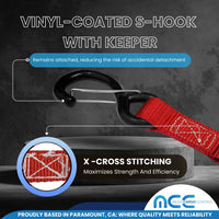 Load image into Gallery viewer, 1&quot; X 6&#39; Cam Buckle Strap With 2 S Hooks With Keeper - Without Loop End
