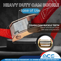 Load image into Gallery viewer, 1&quot; X 6&#39; Cam Buckle Straps with 2 S Hooks With Keeper &amp; Loop End
