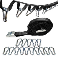 Load image into Gallery viewer, 1&quot; Campsite Storage Organizer Cam Buckle Straps With Safety Snap Hook
