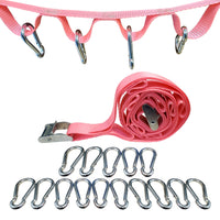 Load image into Gallery viewer, 1&quot; Campsite Storage Organizer Cam Buckle Straps With Safety Snap Hook
