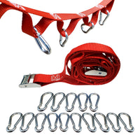 Load image into Gallery viewer, 1&quot; Campsite Storage Organizer Cam Buckle Straps With Safety Snap Hook
