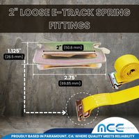 Load image into Gallery viewer, 2&quot; E-Track Cam Buckle Tie Down Straps
