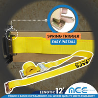 Load image into Gallery viewer, 2&quot; E-Track Cam Buckle Tie Down Straps
