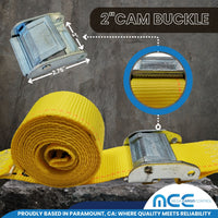 Load image into Gallery viewer, 2&quot; E-Track Cam Buckle Tie Down Straps
