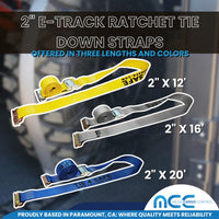 Load image into Gallery viewer, 2&quot; E-Track Cam Buckle Tie Down Straps
