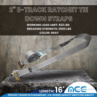 Load image into Gallery viewer, 2&quot; E-Track Cam Buckle Tie Down Straps
