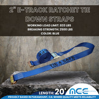 Load image into Gallery viewer, 2&quot; E-Track Cam Buckle Tie Down Straps
