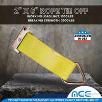 Load image into Gallery viewer, 2&quot; x 6&quot; E Track Rope Tie Off
