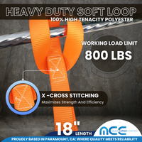 Load image into Gallery viewer, 1&quot; x 18&quot; (1.5 FT) Soft Tie Loops - Handle Bar Straps
