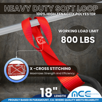 Load image into Gallery viewer, 1&quot; x 18&quot; (1.5 FT) Soft Tie Loops - Handle Bar Straps
