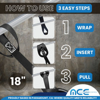 Load image into Gallery viewer, 1&quot; x 18&quot; (1.5 FT) Soft Tie Loops - Handle Bar Straps
