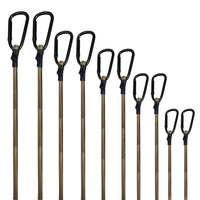 Load image into Gallery viewer, 10 Pack Khaki Camouflage Bungee Cords with Carabiner Hooks – 18&quot; 24&quot; 32&quot; 40&quot; 48&quot; Assorted Sizes, 8 mm Rubber Core
