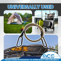 Load image into Gallery viewer, 10 Pack Khaki Camouflage Bungee Cords with Carabiner Hooks – 18&quot; 24&quot; 32&quot; 40&quot; 48&quot; Assorted Sizes, 8 mm Rubber Core
