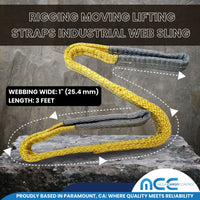 Load image into Gallery viewer, 1&quot; Eye-to-Eye Rigging Moving Lifting Straps Industrial Web Sling
