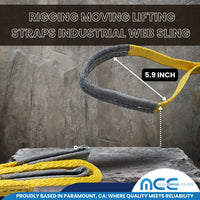 Load image into Gallery viewer, 1&quot; Eye-to-Eye Rigging Moving Lifting Straps Industrial Web Sling
