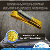 Load image into Gallery viewer, 2&quot; Eye-to-Eye Rigging Moving Lifting Straps Industrial Web Sling
