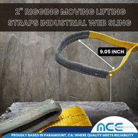 Load image into Gallery viewer, 2&quot; Eye-to-Eye Rigging Moving Lifting Straps Industrial Web Sling
