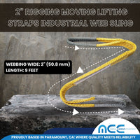 Load image into Gallery viewer, 2&quot; Eye-to-Eye Rigging Moving Lifting Straps Industrial Web Sling
