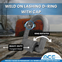 Load image into Gallery viewer, Weld On Lashing D-Ring w/ Cap
