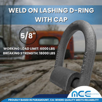 Load image into Gallery viewer, Weld On Lashing D-Ring w/ Cap
