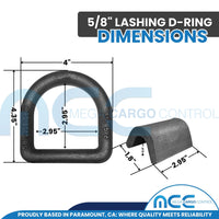 Load image into Gallery viewer, Weld On Lashing D-Ring w/ Cap
