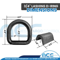 Load image into Gallery viewer, Weld On Lashing D-Ring w/ Cap

